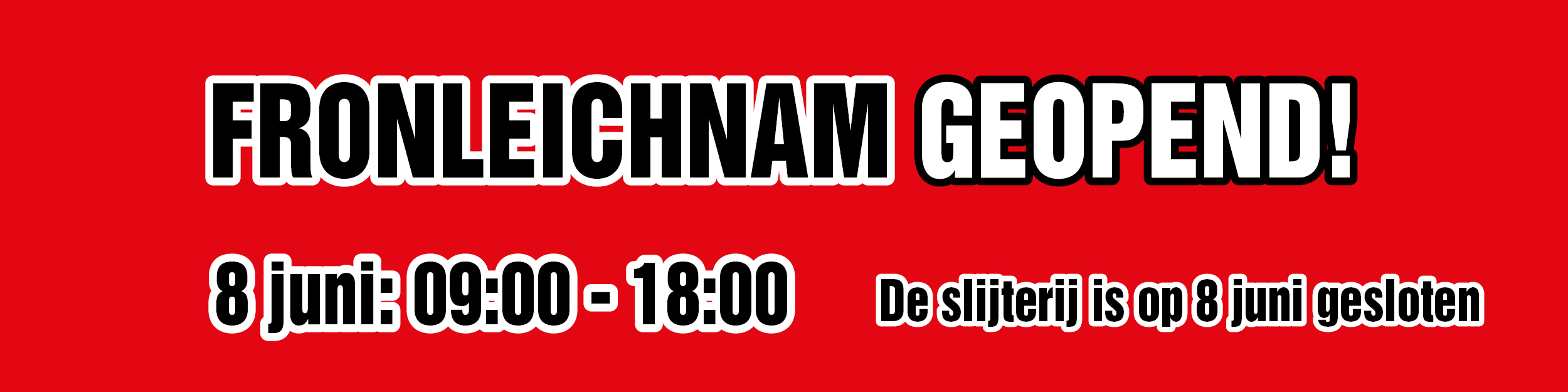 8 juni is Fronleichnam en is ter Huurne Hollandmarkt geopend, maar de slijterij is op 8 juni wel dicht!