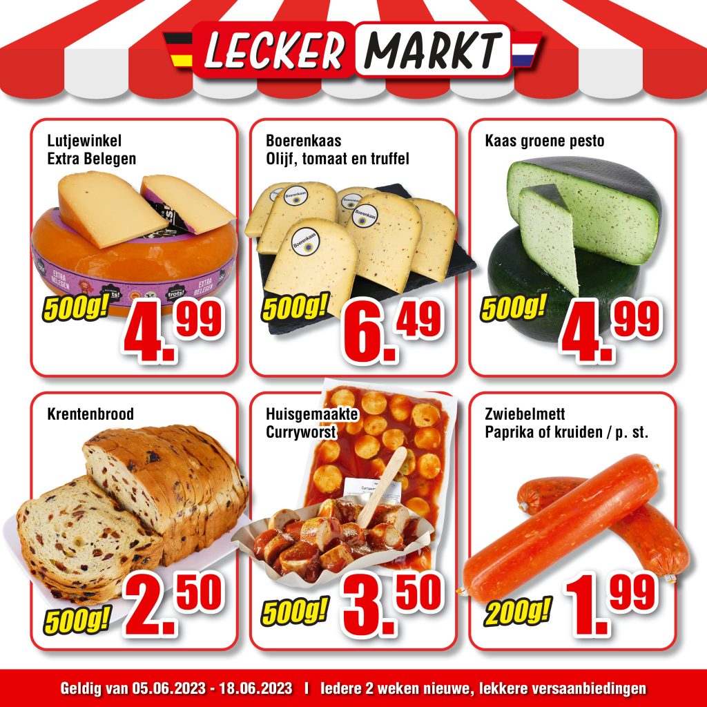 Leckermarkt: Iedere 2 weken nieuwe, lekkere versaanbiedingen