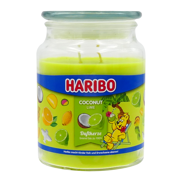 Haribo kaars Coconut-Lime