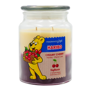 Haribo kaars Creamy Cherry