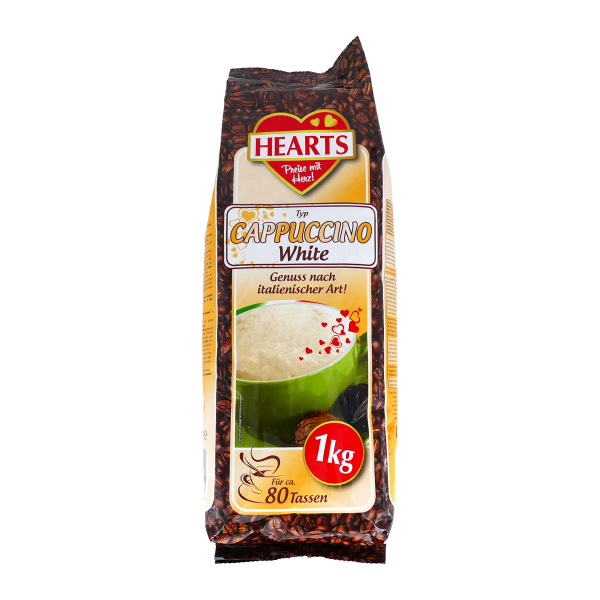Hearts Cappuccino White