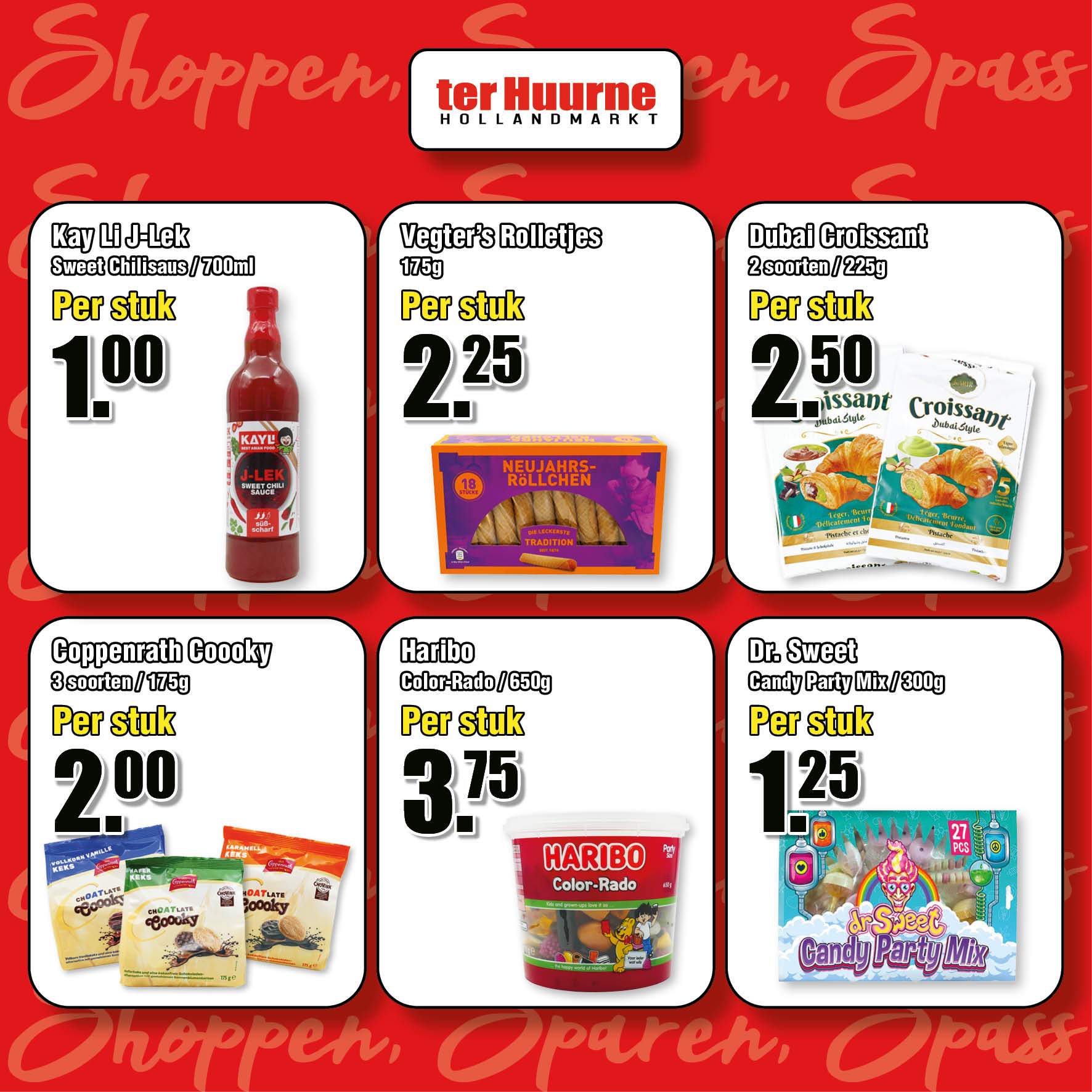 Shoppen · Sparen · Spass