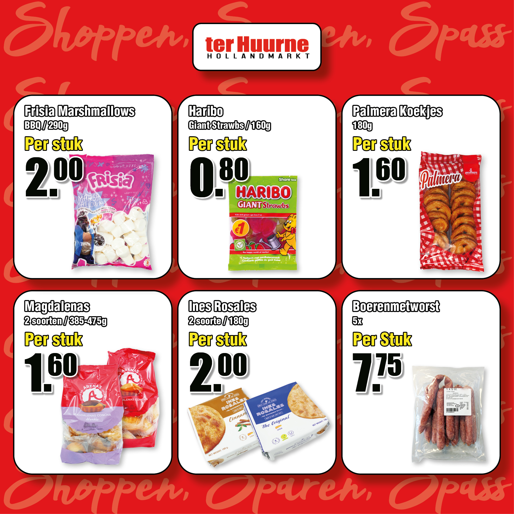 Shoppen · Sparen · Spass