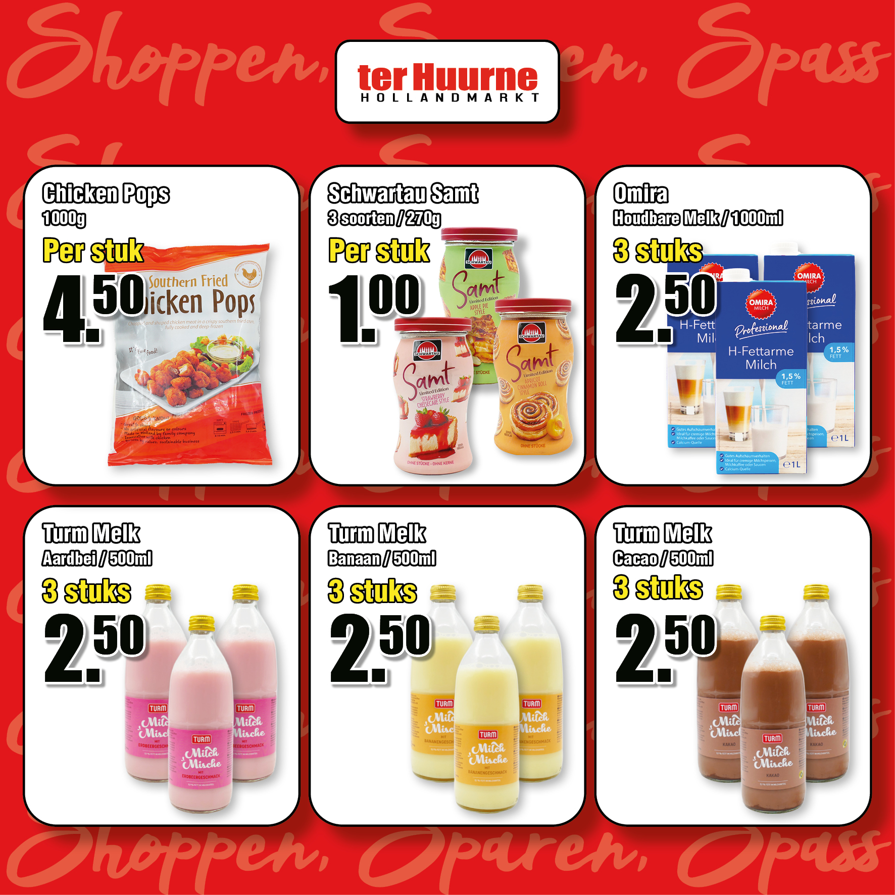 Shoppen · Sparen · Spass