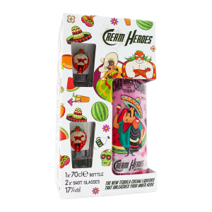 Cream Heroes Pancho Sandia + Shotglas