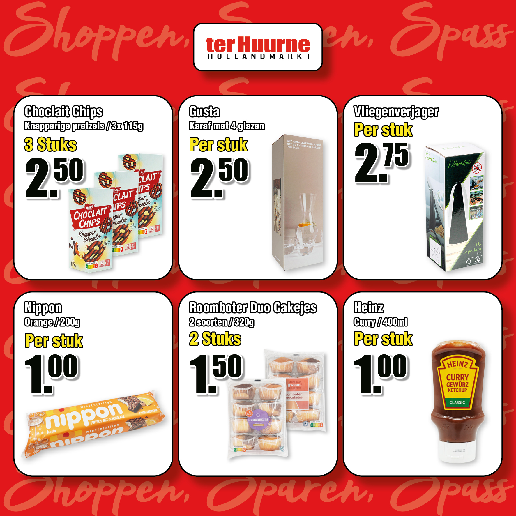 Shoppen · Sparen · Spass