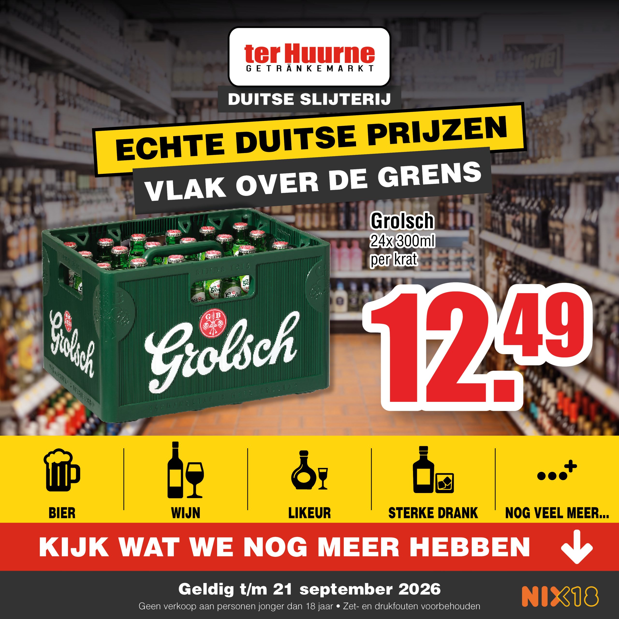 Slijterij aanbieding