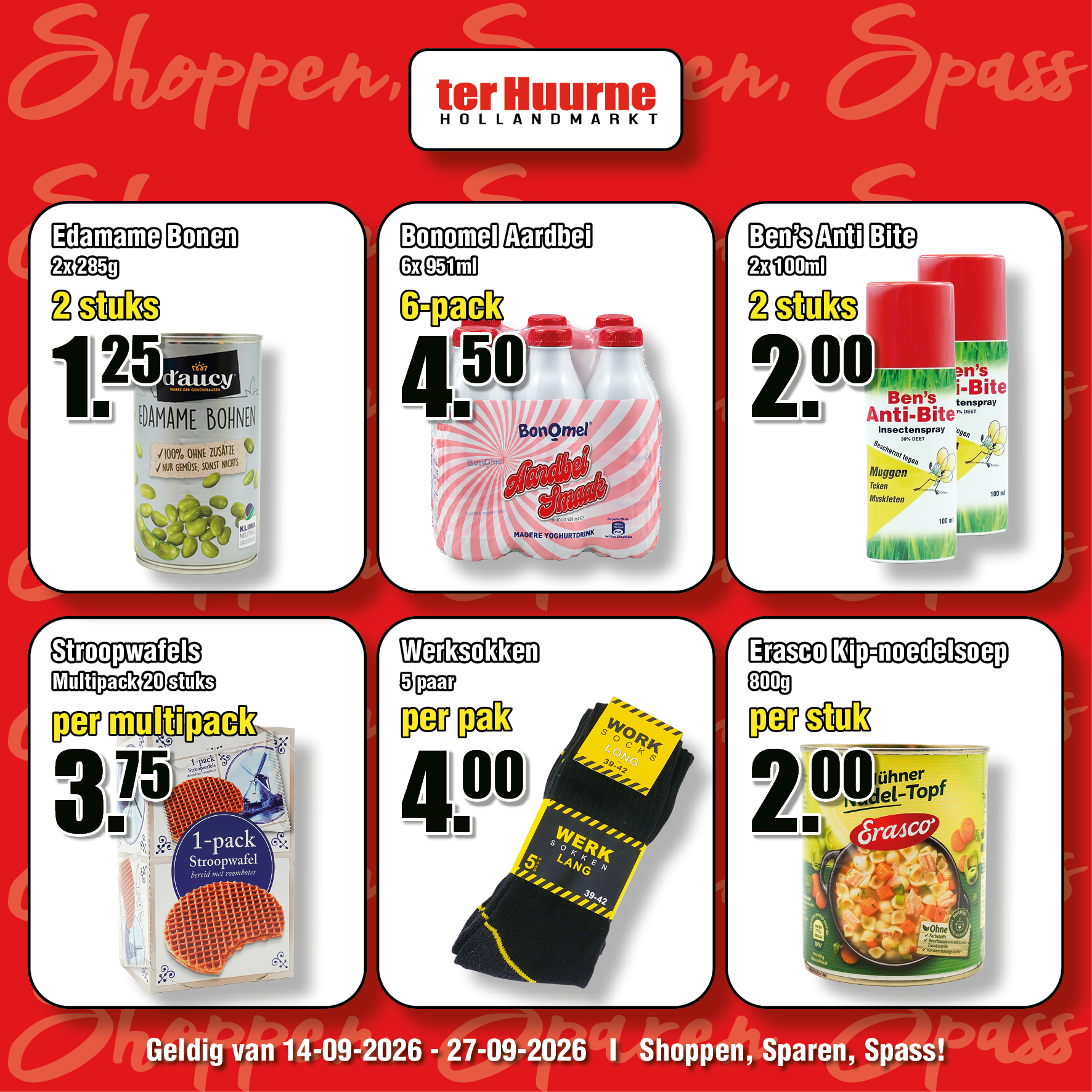 Shoppen · Sparen · Spass