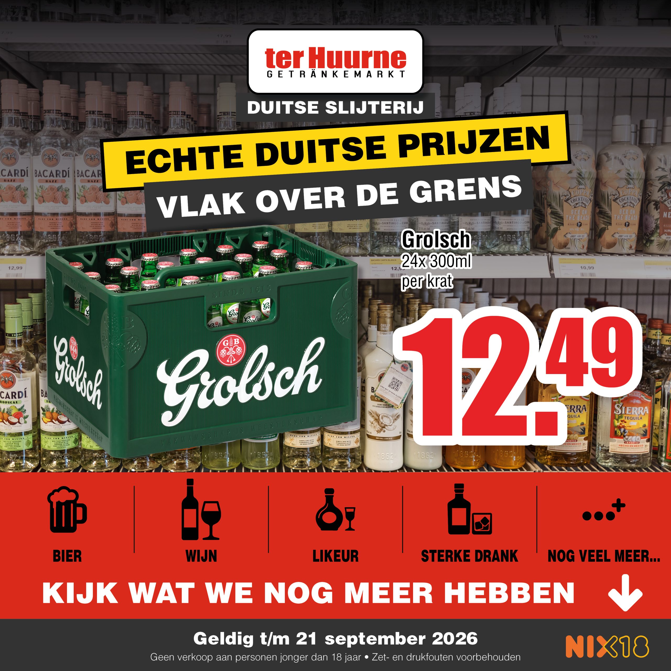 Slijterij aanbieding