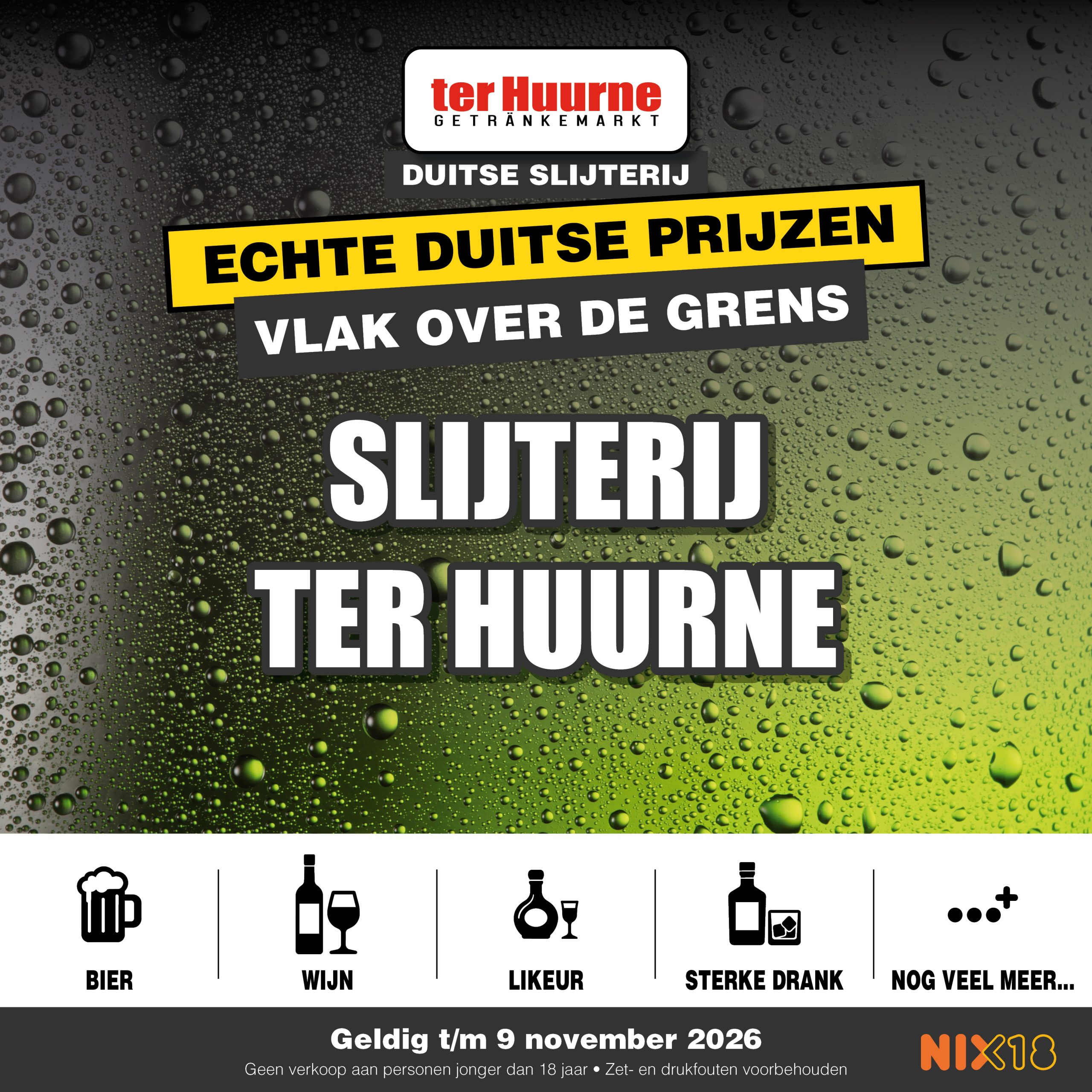 Slijterij aanbieding